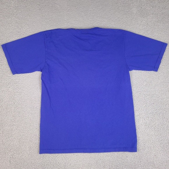 Vintage Tommy Hilfiger T-Shirt Adult XL Blue Made in USA Colorful Spell Out - Picture 6 of 11